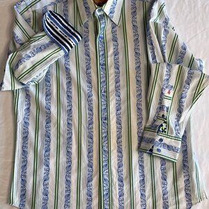 Vintage Robert Graham LS Shirt Medium Classic